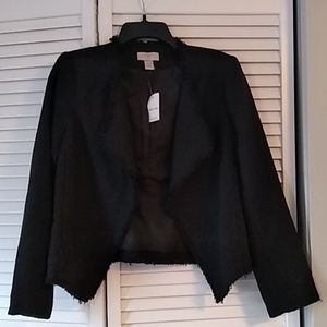 Loft outlet tweed moto blazer